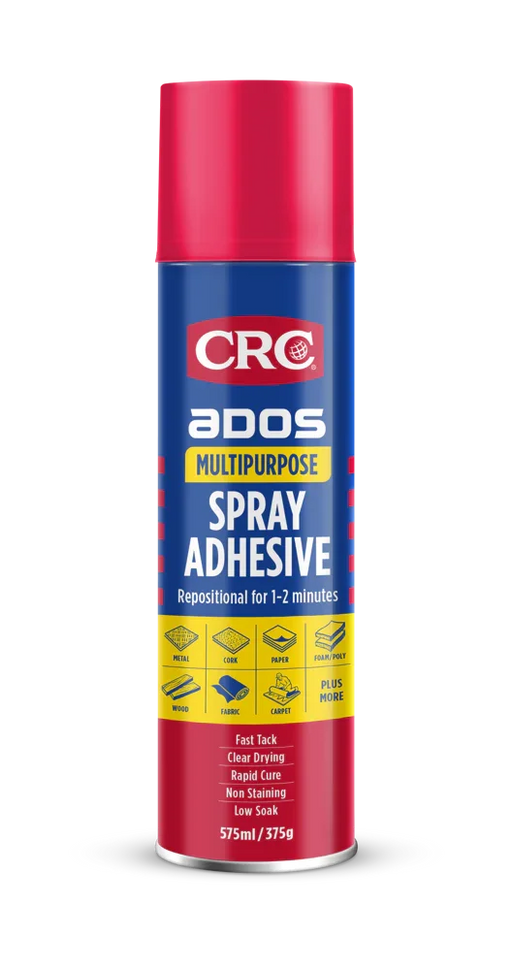 Crc Multipurpose Spray Adhesive 575Ml - LX2001 - Homewares, Outdoor, Phone Accessories, Cases, Speakers, Headphones + More -