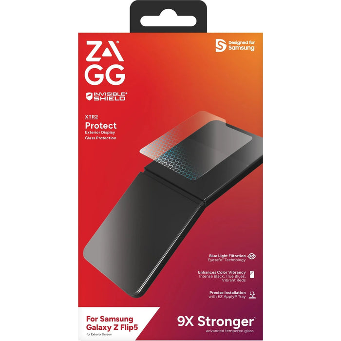 Zagg InvisibleShield Glass XTR2 Screen Protector Samsung Galaxy Z Flip5 Flip 5 - LX2001 - Homewares, Outdoor, Phone Accessories, Cases, Speakers, Headphones + More -