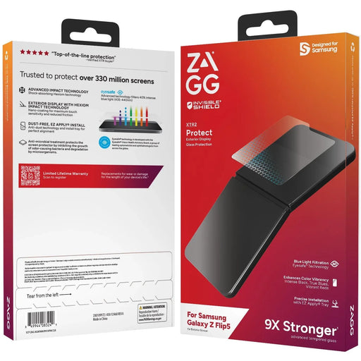 Zagg InvisibleShield Glass XTR2 Screen Protector Samsung Galaxy Z Flip5 Flip 5 - LX2001 - Homewares, Outdoor, Phone Accessories, Cases, Speakers, Headphones + More -