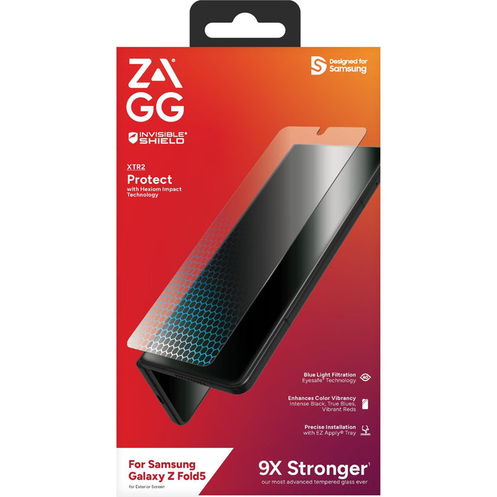 Zagg InvisibleShield Glass XTR2 Screen Protector for Galaxy Z Fold5 Fold 5