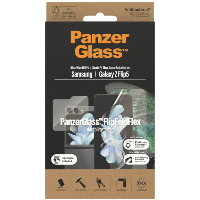 PanzerGlass Samsung Z Flip 5 Front Glass+ TPU Screen Protector
