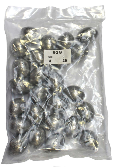 Egg Sinker Bulk Pack 4oz (25 per pack)