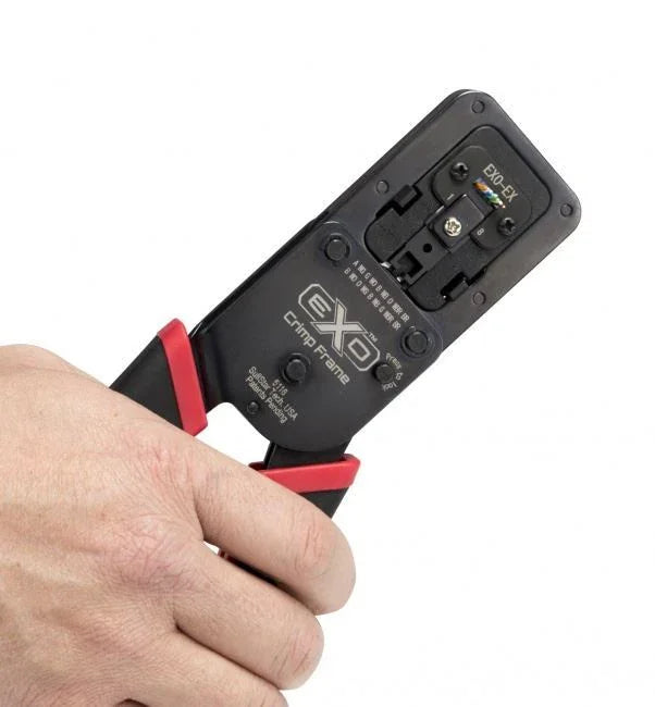 PLATINUM TOOLS EXO Crimp Frame with EXO-EX Die. Crimp & flush trim . Interchange - LX2001 - Homewares, Outdoor, Phone Accessories, Cases, Speakers, Headphones + More -