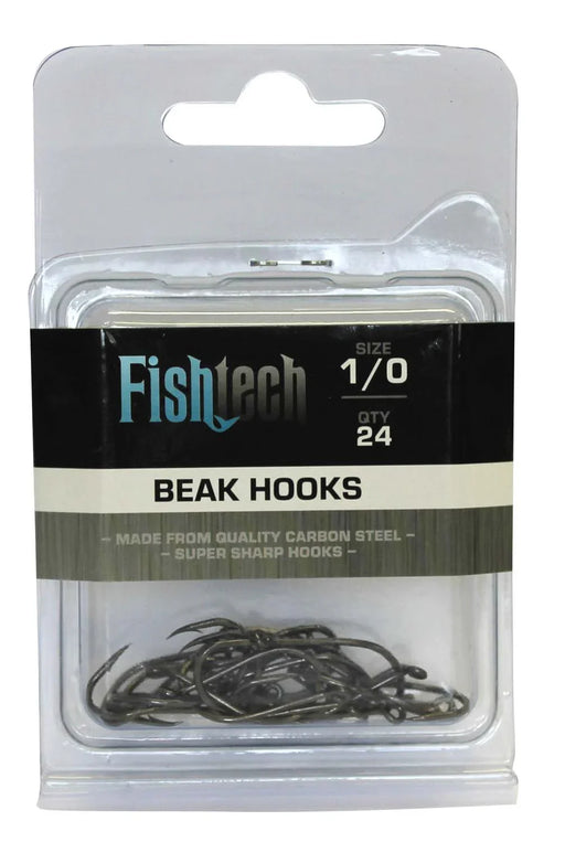 Fishtech Beak Hooks 1/0 (24 per pack) - LX2001 - Homewares, Outdoor, Phone Accessories, Cases, Speakers, Headphones + More -