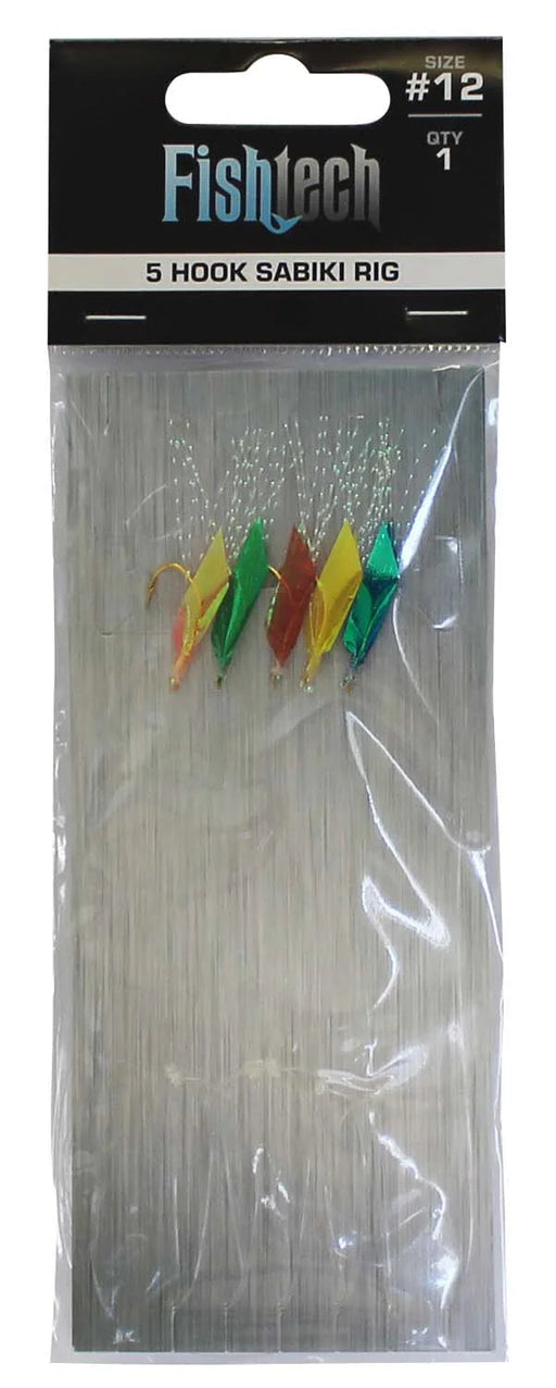 Fishtech 5 Hook Sabiki Rig - Size 12 (1 per pack) - LX2001 - Homewares, Outdoor, Phone Accessories, Cases, Speakers, Headphones + More -