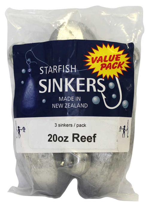 Starfish Reef Sinker Value Pack 20oz (3 per pack)