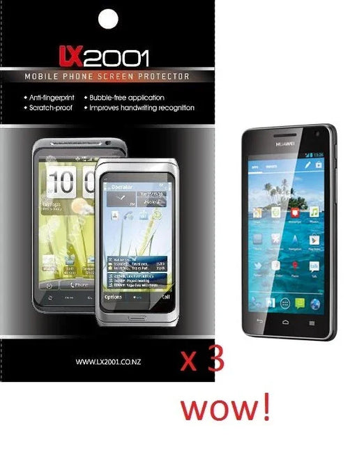 3 X Huawei Ascend G600 screen protector - LX2001 - Homewares, Outdoor, Phone Accessories, Cases, Speakers, Headphones + More -