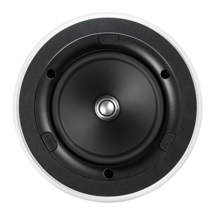 KEF CI130ER Ultra Thin Bezel 5.25'' Round In-Ceiling Speaker. 130mm Uni-Q driver