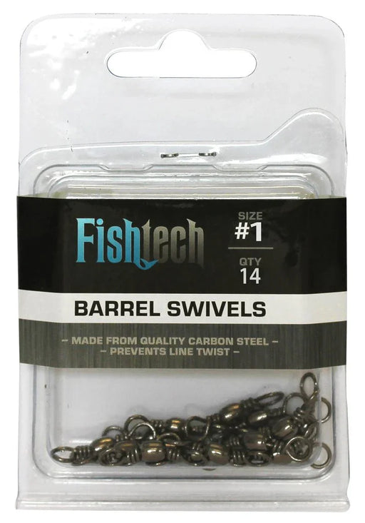 Fishtech #1 Barrel Swivels (14 per pack) - LX2001 - Homewares, Outdoor, Phone Accessories, Cases, Speakers, Headphones + More -