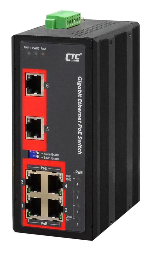CTC UNION 6 Port Gigabit Unmanaged PoE Switch. -40C~+75C. 6x 10/100/1000Base-T - LX2001 - Homewares, Outdoor, Phone Accessories, Cases, Speakers, Headphones + More -