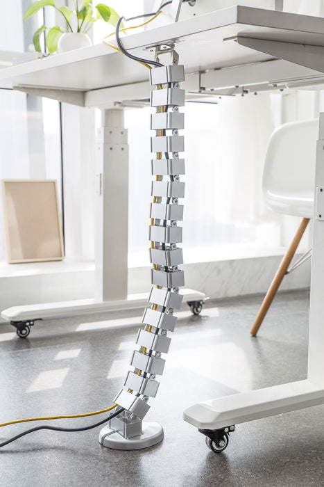 BRATECK Deluxe Cable Management Spine. Great for Height Adjustable Sit-Stand Des
