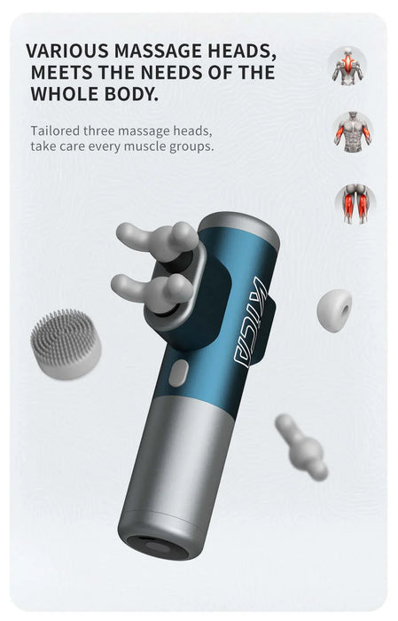 Feiyutech Kica Pro Double Head Portable Deep Tissue Massage Gun Blue - LX2001 - Homewares, Outdoor, Phone Accessories, Cases, Speakers, Headphones + More -