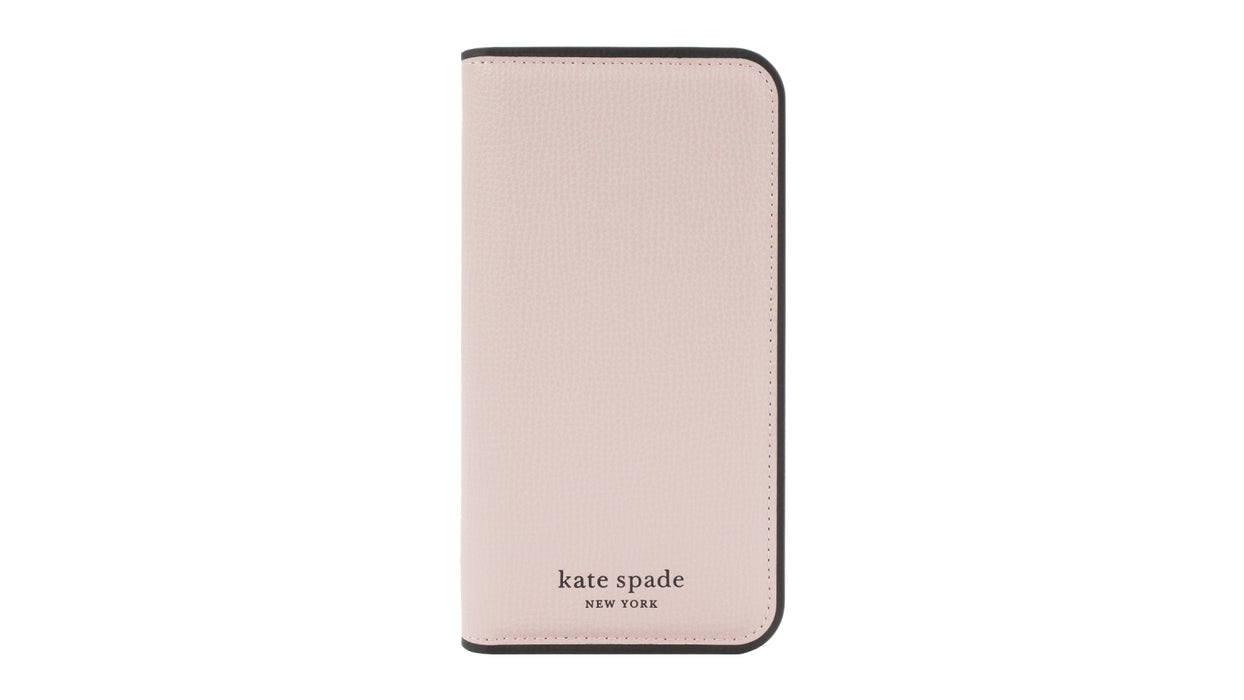 Kate Spade New York Folio Wallet Case for iPhone 14 Pro Max - Pale Vellum KSNY