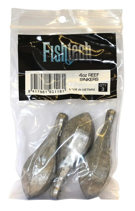 Fishtech Reef Sinkers 4oz (3 per pack) - LX2001 - Homewares, Outdoor, Phone Accessories, Cases, Speakers, Headphones + More -