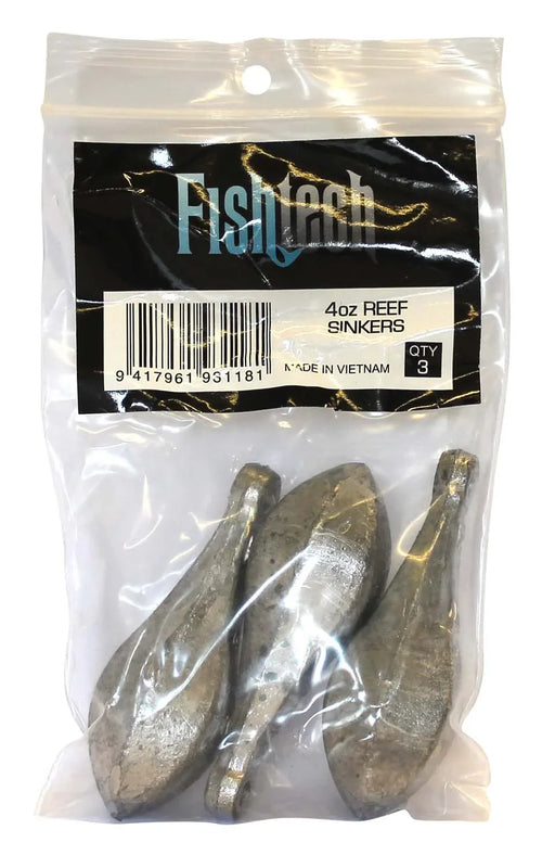 Fishtech Reef Sinkers 4oz (3 per pack) - LX2001 - Homewares, Outdoor, Phone Accessories, Cases, Speakers, Headphones + More -