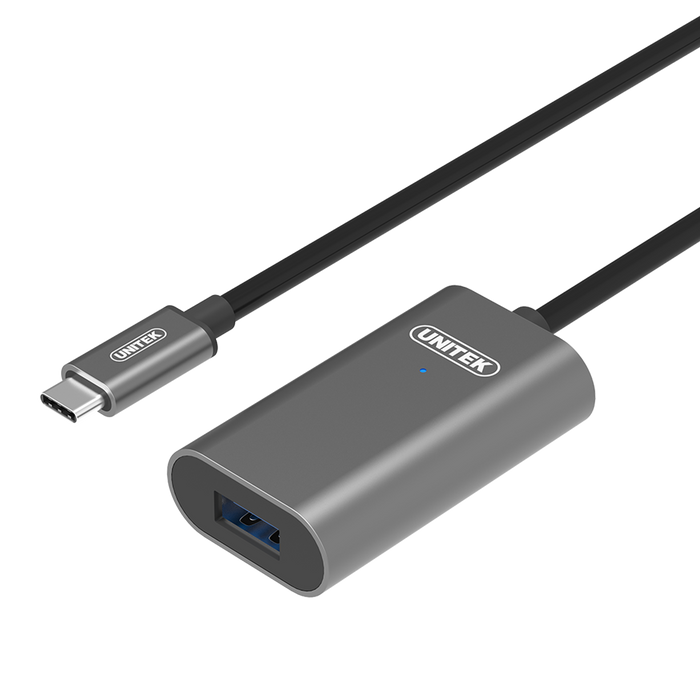 UNITEK 5m USB 3.1 USB-C Active Extension Cable. USB-C Male to USB-A Female. Conn