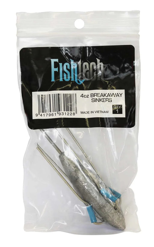 Fishtech Breakaway Sinker 4oz (1 per pack) - LX2001 - Homewares, Outdoor, Phone Accessories, Cases, Speakers, Headphones + More -