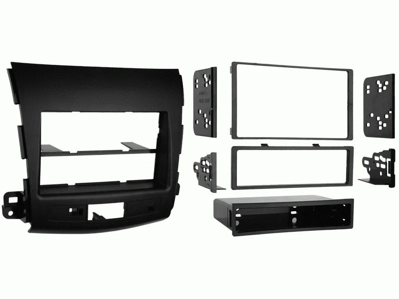 fitting kit mitsubishi outlander 2005 - 2013 din & double din (textured black) - LX2001 - Homewares, Outdoor, Phone Accessories, Cases, Speakers, Headphones + More -