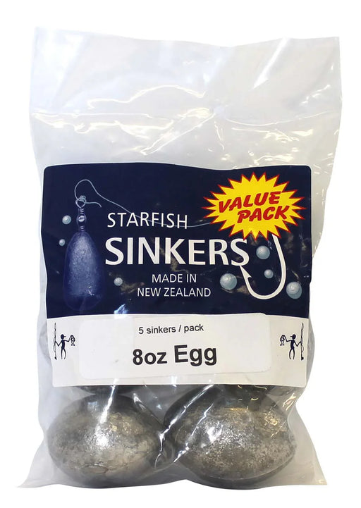 Starfish Egg Sinker Value Pack 8oz (5 per pack) - LX2001 - Homewares, Outdoor, Phone Accessories, Cases, Speakers, Headphones + More -