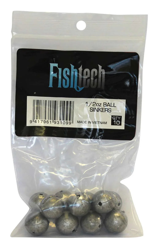 Fishtech Ball Sinkers 1/2oz (10 per pack) - LX2001 - Homewares, Outdoor, Phone Accessories, Cases, Speakers, Headphones + More -