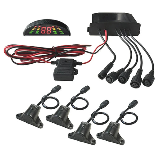 AVS HEAVY DUTY 4X WATERPROOF REAR SENSOR SET WITH BUZZER/DISPLAY - LX2001 - Homewares, Outdoor, Phone Accessories, Cases, Speakers, Headphones + More -