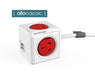 Allocacoc PowerCube 4-Way 1.5m Surge Protector with 2 x USB - Red 5400RD/AUEUPC - LX2001 - Homewares, Outdoor, Phone Accessories, Cases, Speakers, Headphones + More -