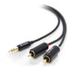 Alogic Premium 3.5mm Stereo Audio to 2 X RCA Stereo Male Cable - 2m AD-SPL-02 - LX2001 - Homewares, Outdoor, Phone Accessories, Cases, Speakers, Headphones + More -