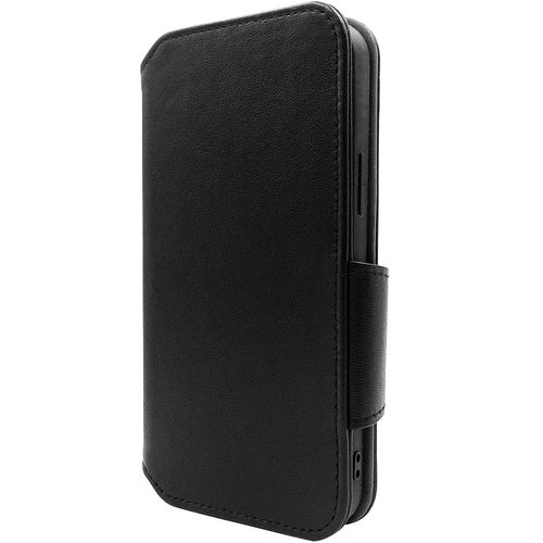 Apple iPhone 12 / iPhone 12 Pro 6.1" Genuine Leather Wallet Case - Black 9420311512282