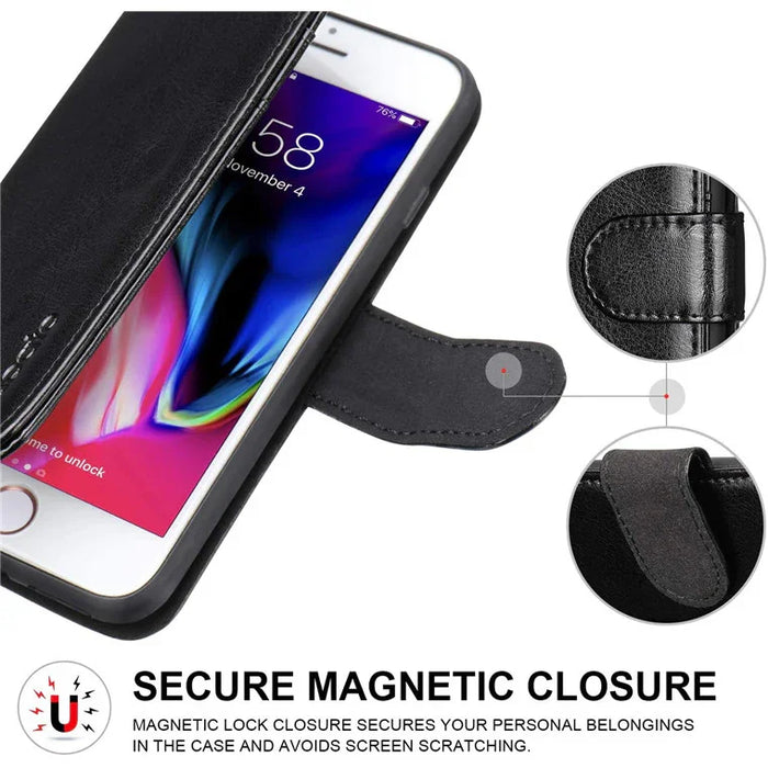 Apple iPhone 8 / 7 Wallet Case - Black - LX2001 - Homewares, Outdoor, Phone Accessories, Cases, Speakers, Headphones + More -