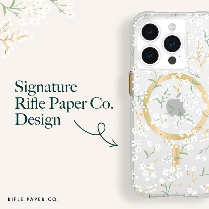 Casemate iPhone 15 Pro Rifle Paper Co. Petite Fleurs MagSafe
