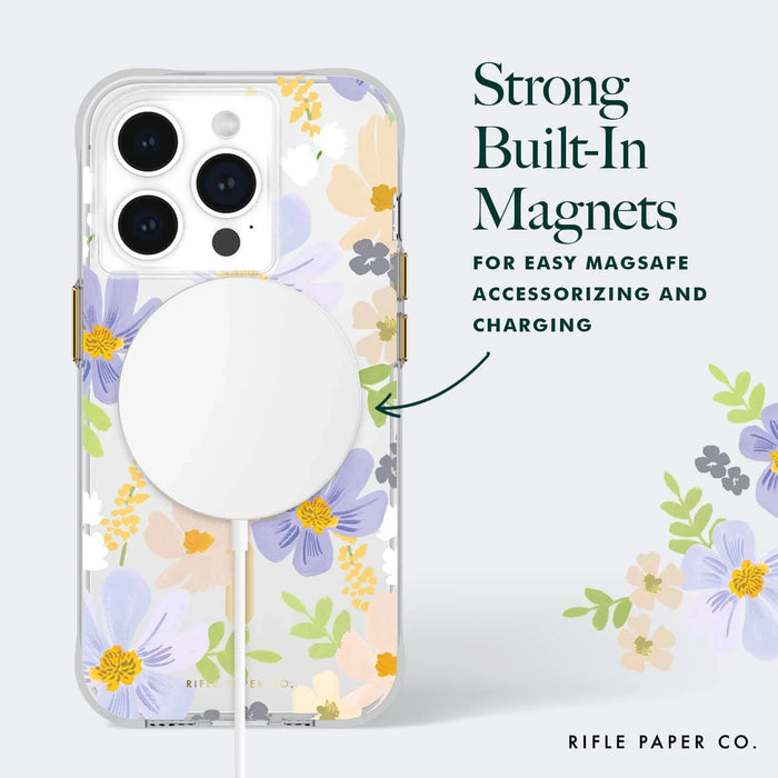 Casemate iPhone 15 Pro Rifle Paper Co. Pastel Marguerite MagSafe - LX2001 - Homewares, Outdoor, Phone Accessories, Cases, Speakers, Headphones + More -