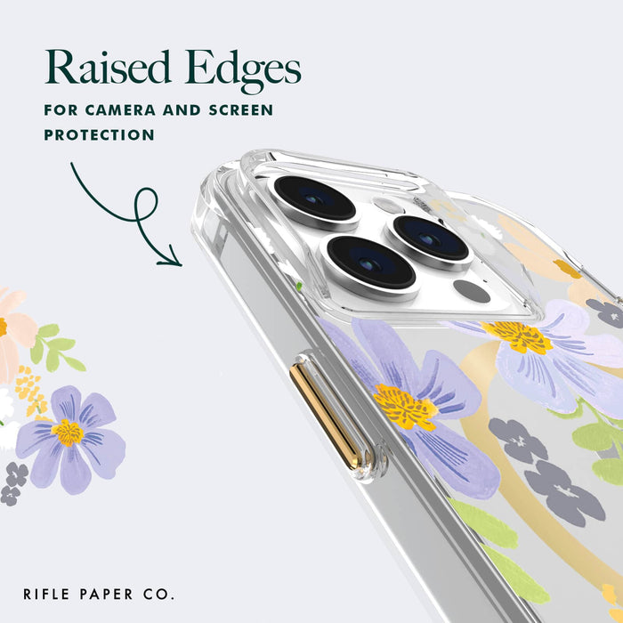 Casemate iPhone 15 Pro Rifle Paper Co. Pastel Marguerite MagSafe