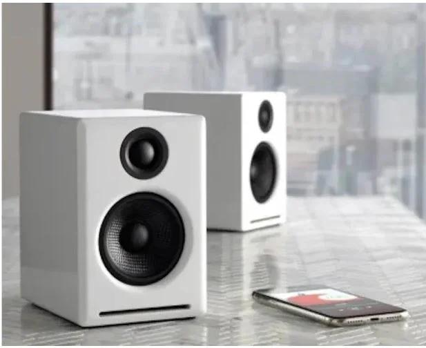 Audioengine Wireless Desktop Speaker Pair - Gloss White 852225007179 - LX2001 - Homewares, Outdoor, Phone Accessories, Cases, Speakers, Headphones + More -