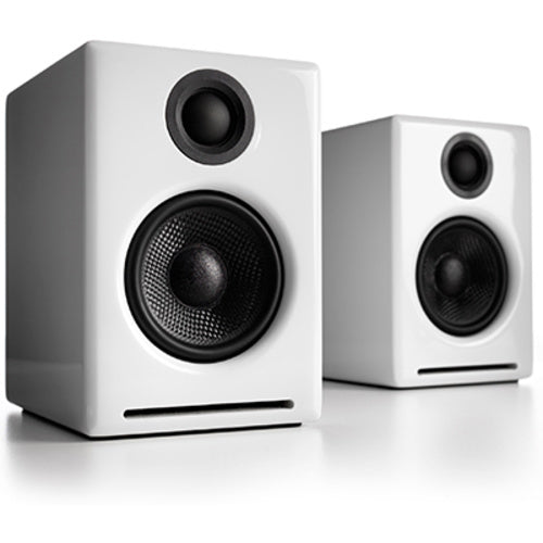 Audioengine Wireless Desktop Speaker Pair - Gloss White 852225007179