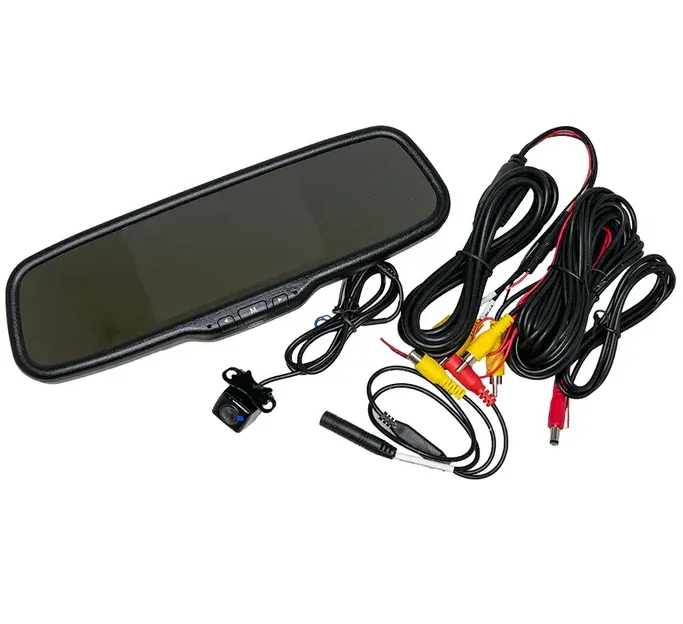 AutoView Reverse Mirror Kit 5" Clip On w/ Camera AVUM-05CK - LX2001 - Homewares, Outdoor, Phone Accessories, Cases, Speakers, Headphones + More -
