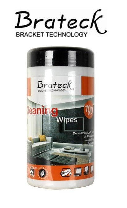 BRATECK 100pc LCD Cleaning Wipes CK-SC4