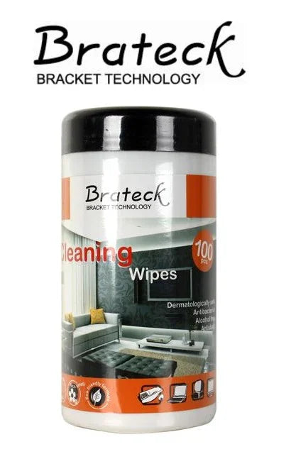 BRATECK 100pc LCD Cleaning Wipes CK-SC4 - LX2001 - Homewares, Outdoor, Phone Accessories, Cases, Speakers, Headphones + More -