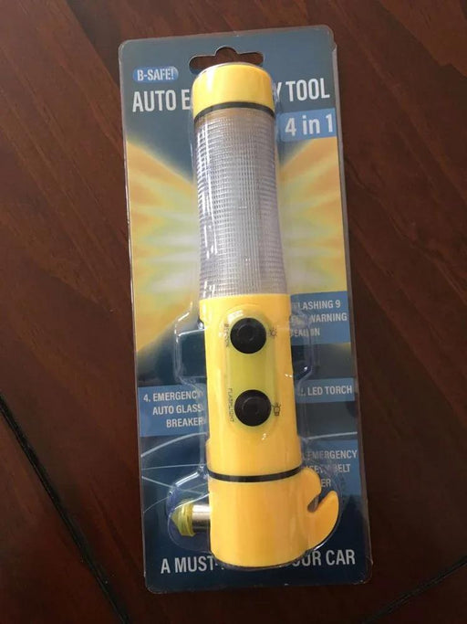 BSAFE Car Emergency LED Torch Light Beacon Seat belt Glass Cutter - LX2001 - Homewares, Outdoor, Phone Accessories, Cases, Speakers, Headphones + More -