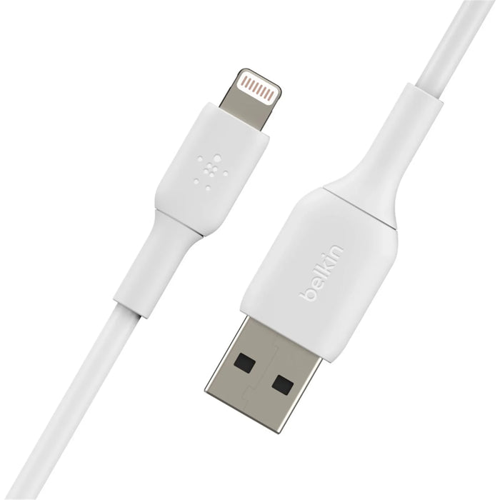 Belkin 2M Lightning to USB-A Cable - White CAA001BT2MWH 745883788675 - LX2001 - Homewares, Outdoor, Phone Accessories, Cases, Speakers, Headphones + More -