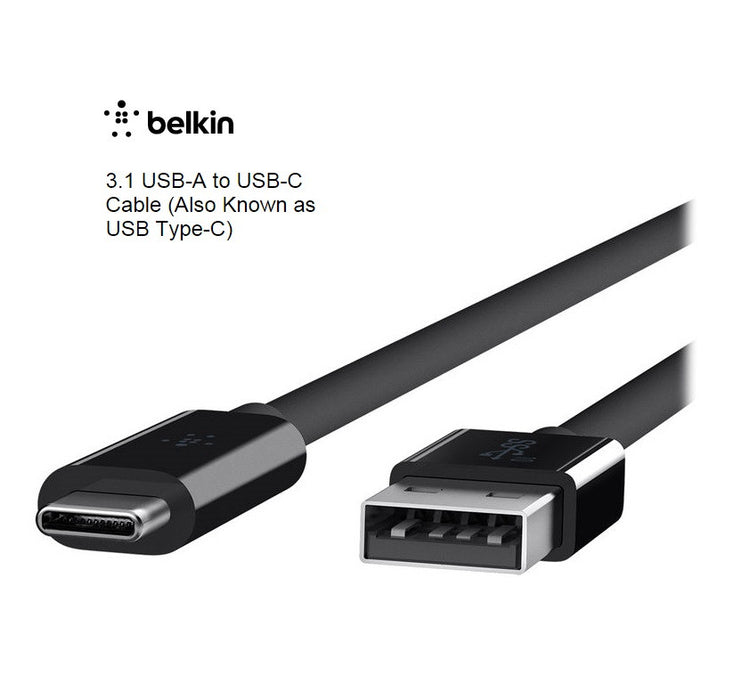 Belkin 3.1 USB-A TO USB-C Cable F2CU029BT1M-BLK 2