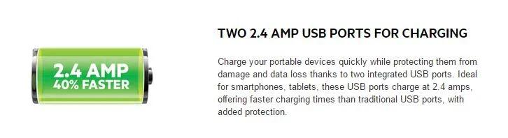 Belkin 4 Outlet 2M Cord w/ 2 USB Ports Power Plug BSV401AU2M - LX2001 - Homewares, Outdoor, Phone Accessories, Cases, Speakers, Headphones + More -
