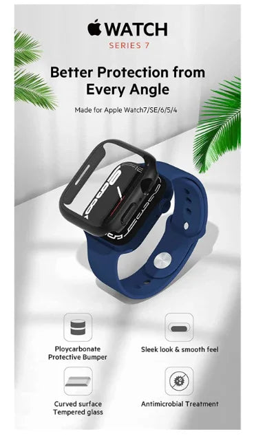 Belkin Apple Watch 7 41 / 40mm Bumper Case w/ Screen Protector - LX2001 - Homewares, Outdoor, Phone Accessories, Cases, Speakers, Headphones + More -