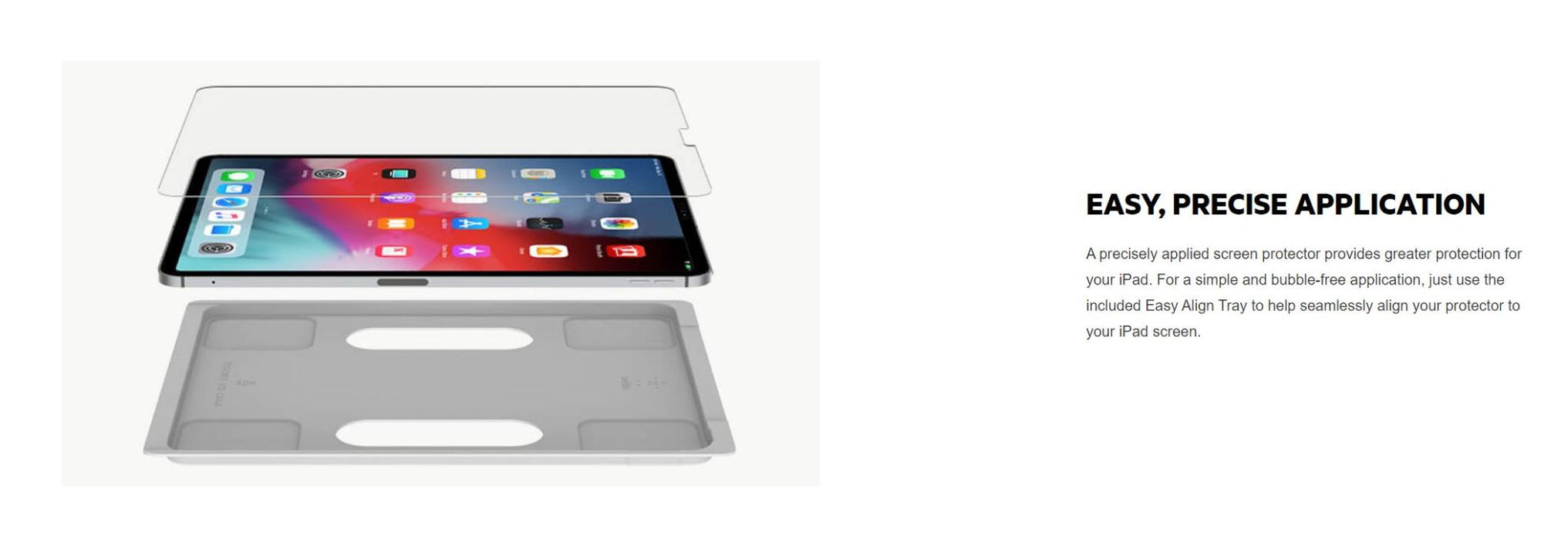 Belkin Apple iPad Pro 12.9" 3rd Gen (2018) / 4th Gen (2020) / 5th Gen (2021) Screenforce Glass Screen Protector