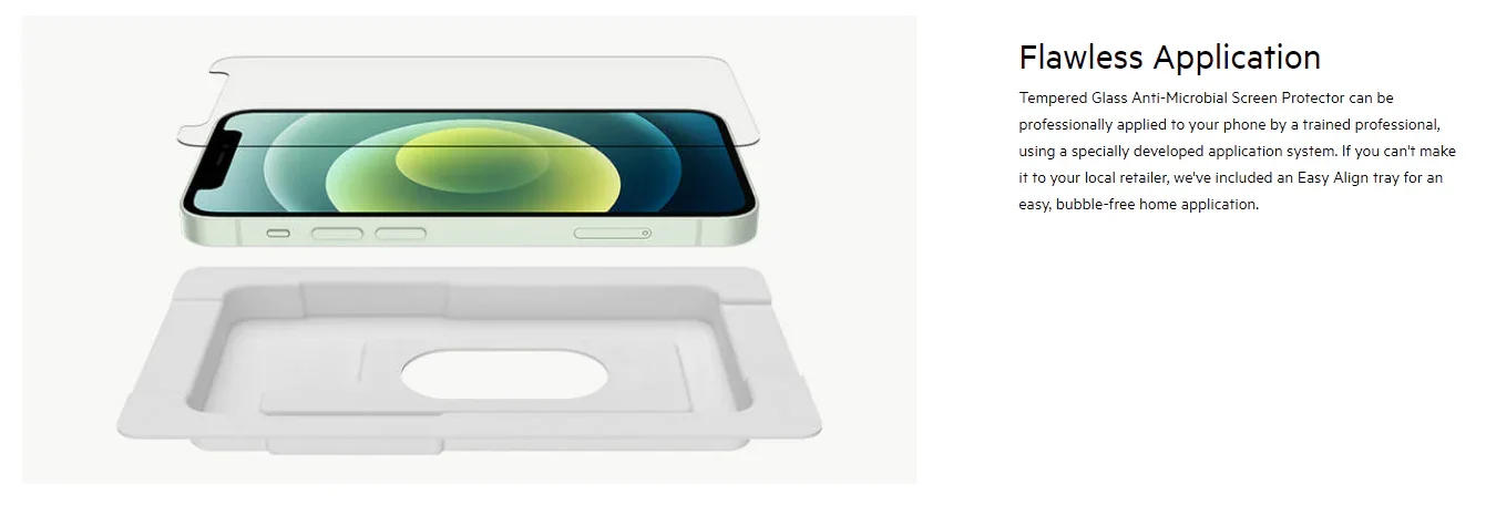 Belkin Apple iPhone 12 Mini 5.4" Tempered Glass Screen Protector - Clear OVA020ZZ - LX2001 - Homewares, Outdoor, Phone Accessories, Cases, Speakers, Headphones + More -