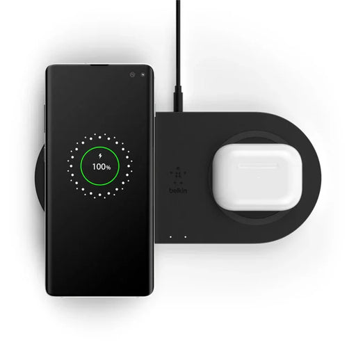 Belkin BOOSTCHARGE Dual 10W Wireless Charging Pads - Black WIZ002AUBK 745883795499 - LX2001 - Homewares, Outdoor, Phone Accessories, Cases, Speakers, Headphones + More -
