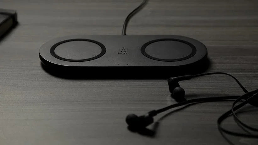 Belkin BOOSTCHARGE Dual 10W Wireless Charging Pads - Black WIZ002AUBK 745883795499 - LX2001 - Homewares, Outdoor, Phone Accessories, Cases, Speakers, Headphones + More -