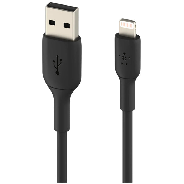 Belkin BoostCharge 2M Lightning to USB-A Cable - Black CAA001BT2MBK 745883788668 - LX2001 - Homewares, Outdoor, Phone Accessories, Cases, Speakers, Headphones + More -