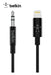 Belkin Lightning to 3.5mm Audio Cable 90cm - Black AV10172BT03-BLK - LX2001 - Homewares, Outdoor, Phone Accessories, Cases, Speakers, Headphones + More -