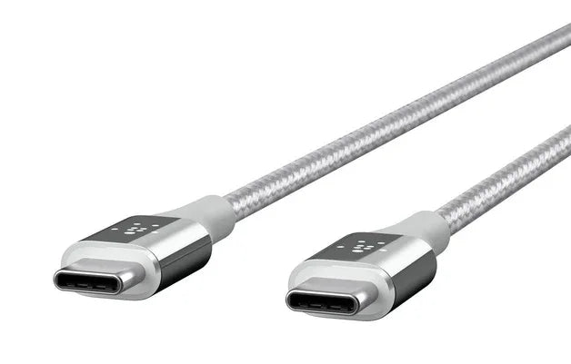 Belkin MIXIT↑ DuraTek USB-C to USB-C Cable 1.2m - Silver F2CU050BT04-SLV 745883732371 - LX2001 - Homewares, Outdoor, Phone Accessories, Cases, Speakers, Headphones + More -