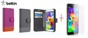 Belkin Samsung Galaxy S5 Wallet Folio Case + GLASS - LX2001 - Homewares, Outdoor, Phone Accessories, Cases, Speakers, Headphones + More -